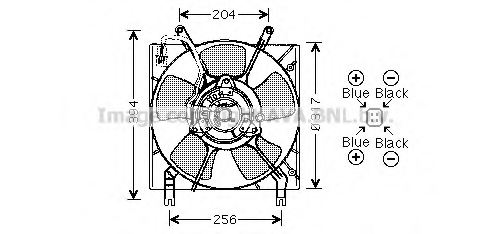 PRASCO MT7516 Fan, radiator